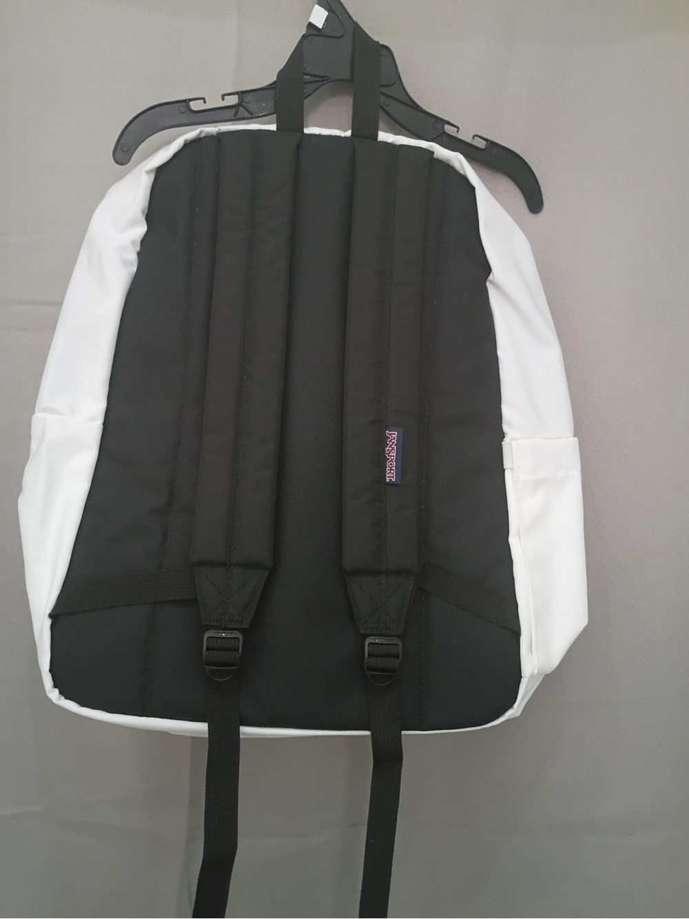 Jansport White Classic Daypack with Black Accents - Picture 2 of 9